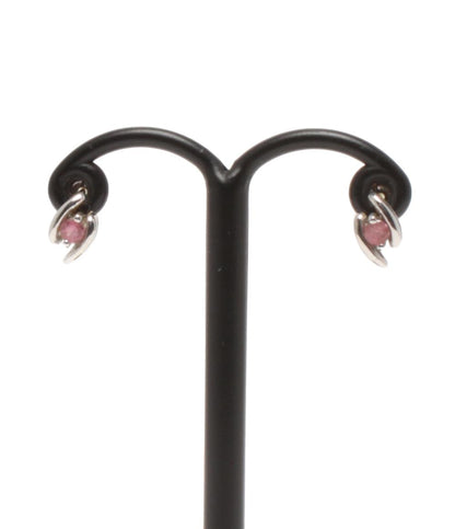 ピアス K14 ピンクトルマリン レディース