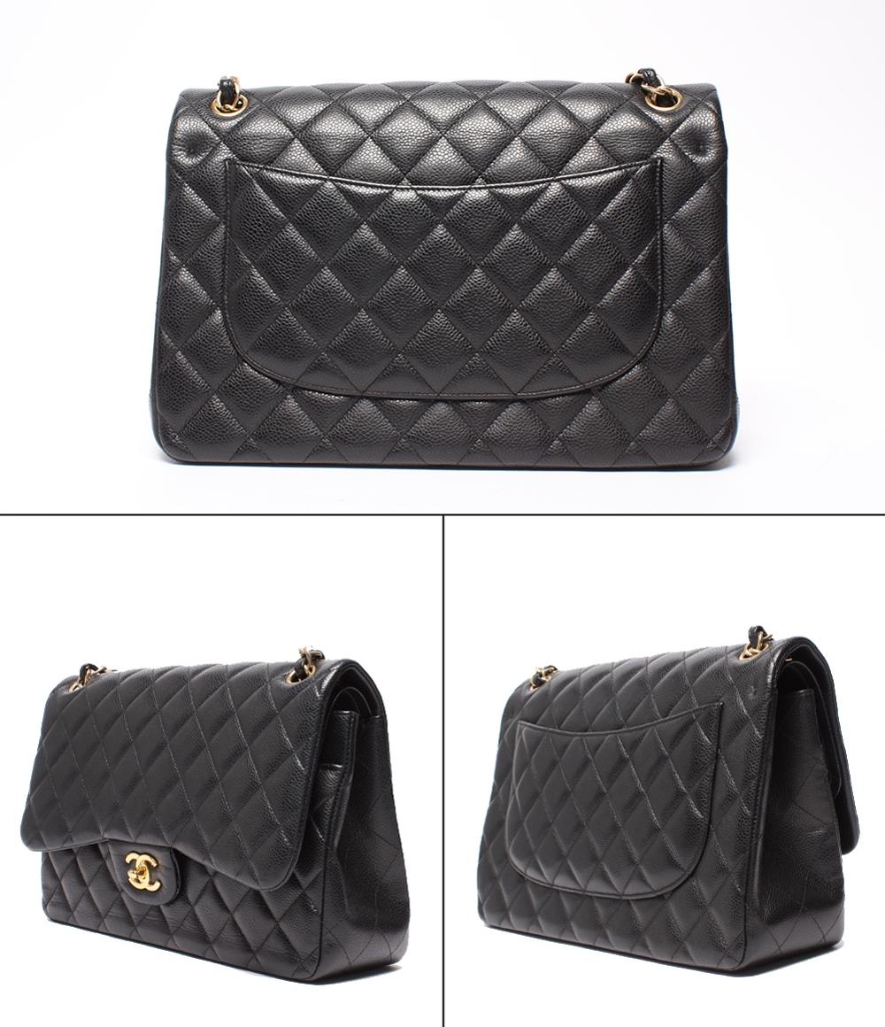 シャネル ショルダーバッグ 肩掛け ダブルフラップ ダブルチェーン シルバー金具 キャビアスキン マトラッセ25 レディース CHANEL CHANEL マトラッセ 25 ダブルフラップダブルチェーン 2010年頃