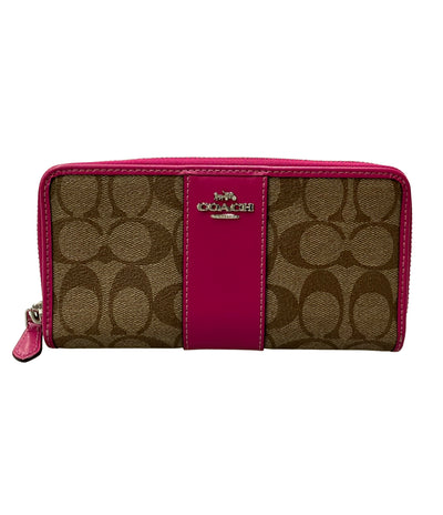 COACH ラウンドファスナー長財布 シグネチャー F54630 レディース コーチ