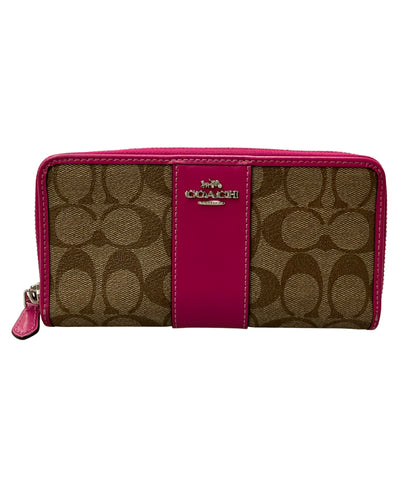 COACH ラウンドファスナー長財布 シグネチャー F54630 レディース コーチ
