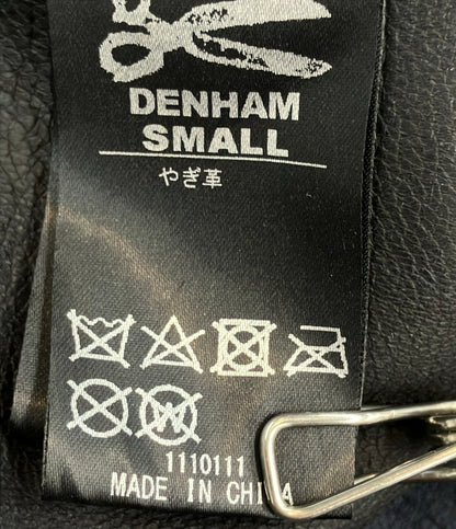 DENHAM 長袖シャツ やぎ革 スナップボタン SUEDE LEATHER SHIRT 01-22-08-40-091 メンズ SIZE S デンハム