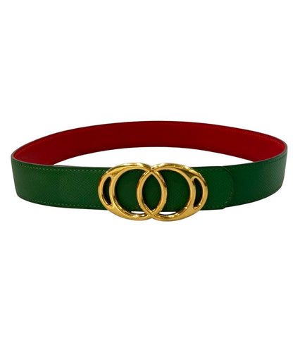 HERMES ベルト ⚪︎Z刻印 ゴールド金具 リバーシブル レディース エルメス