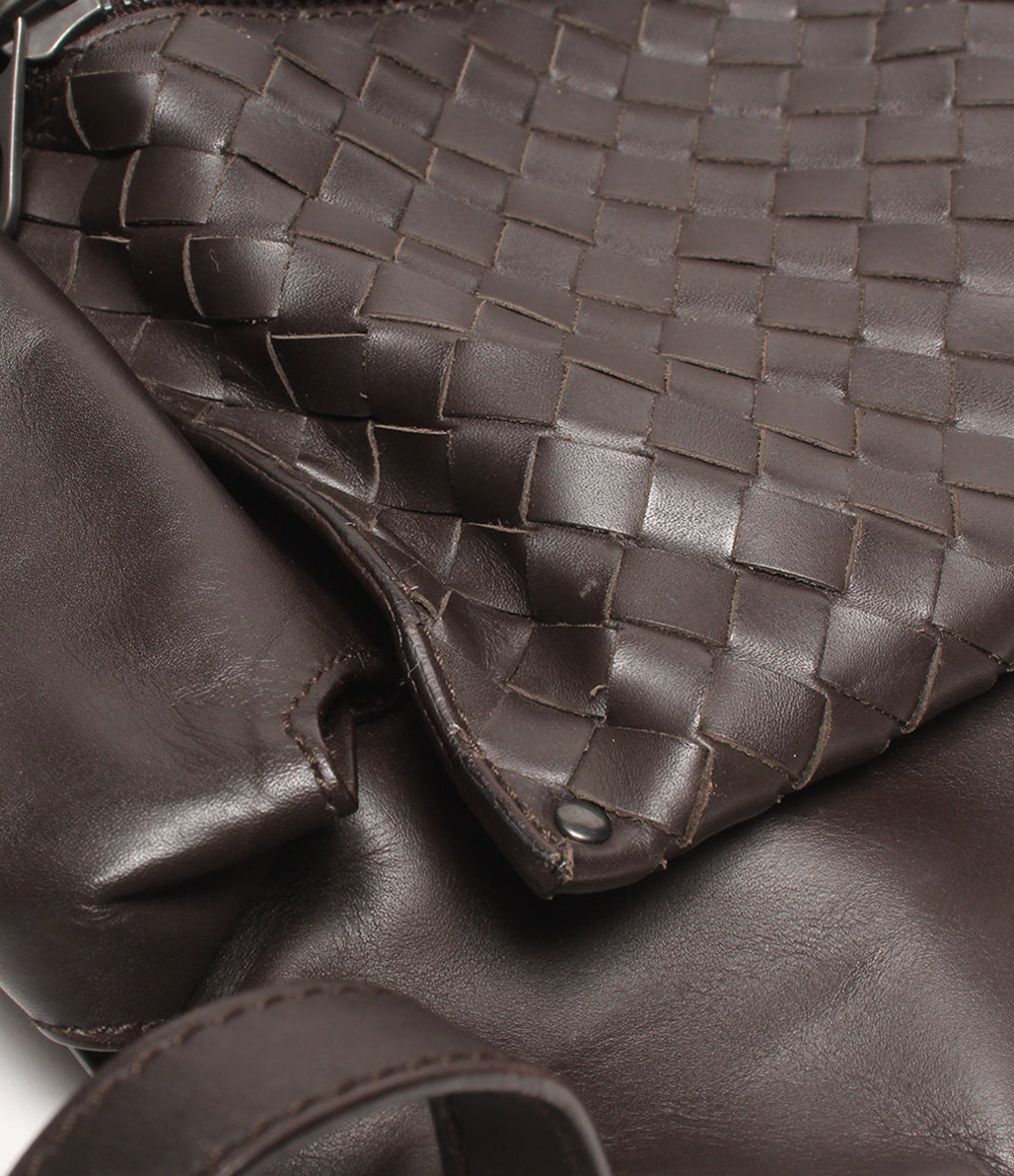 美品 BOTTEGA VENETA ウエストバッグ ウエストポーチ ボディバッグ イントレチャート 121604 V4651 2040 メンズ レディース ボッテガ・ヴェネタ