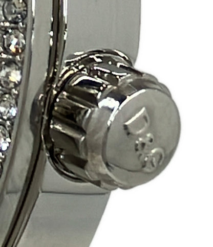 美品 D&G 腕時計 プライムタイム クオーツ シルバー DW0144 メンズ ディーアンドジー