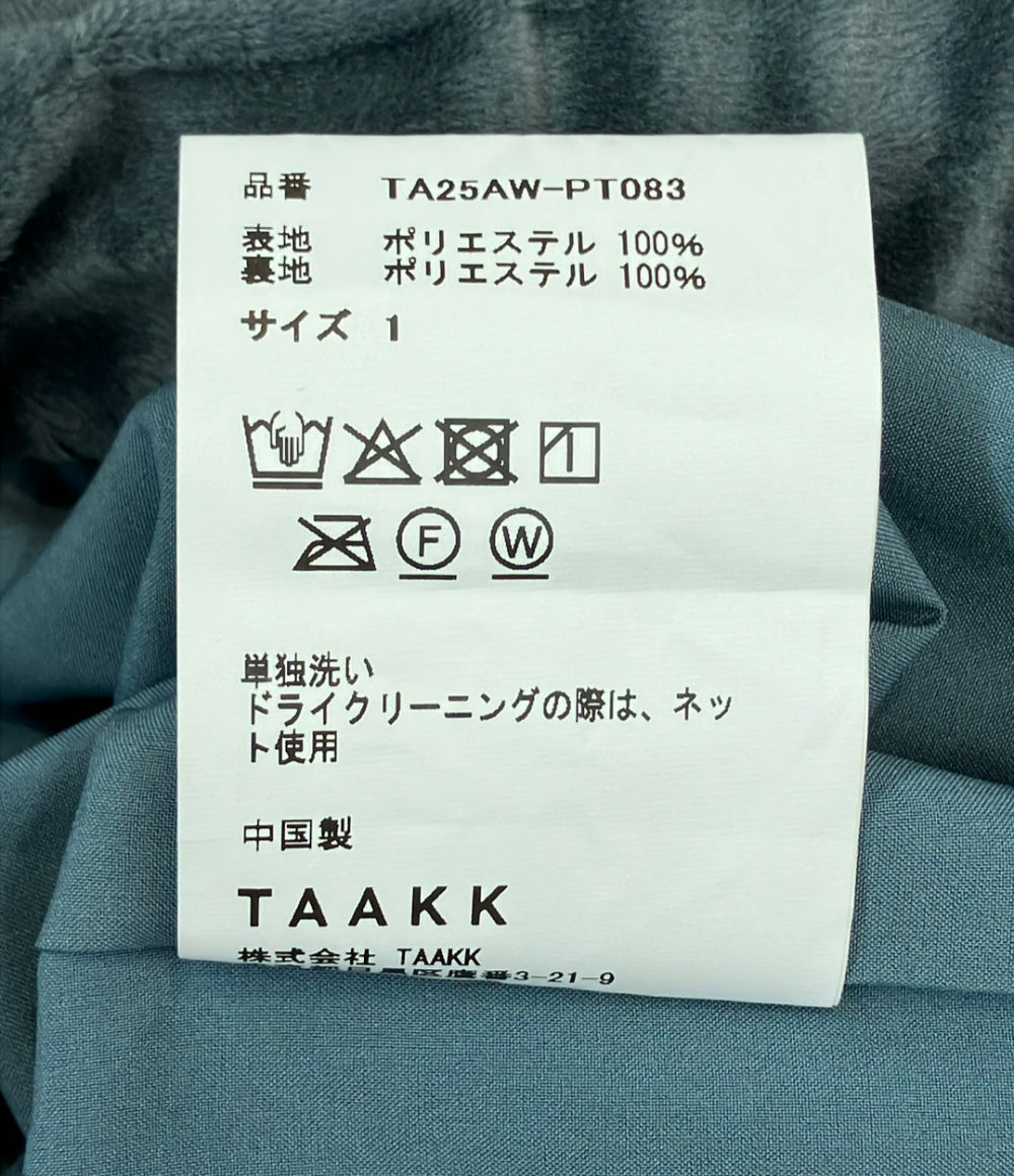 美品 TAAKK ベルベットデザイン イージーパンツ メンズ SIZE 1 ターク