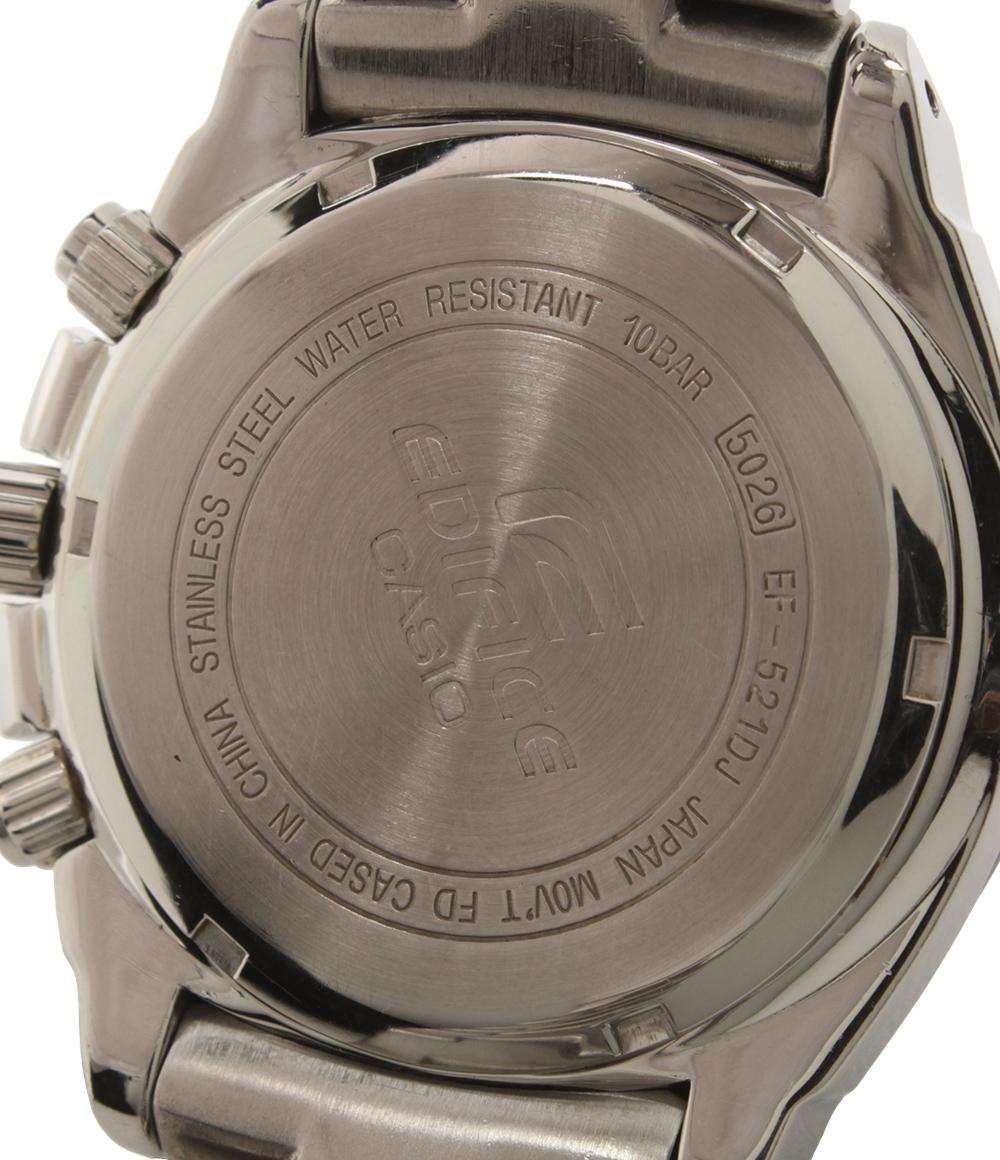 CASIO 腕時計 エディフィス EDIFICE クオーツ ブラック EF-521DJ メンズ カシオ