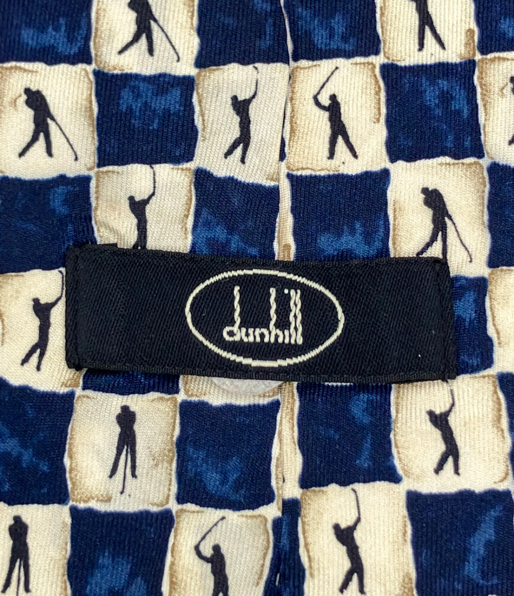 美品 Dunhill ネクタイ シルク 100% メンズ ダンヒル