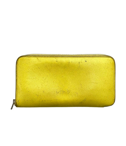 HERMES ラウンドファスナー長財布 T刻印 シルバー金具 アザップ シルクイン レディース エルメス