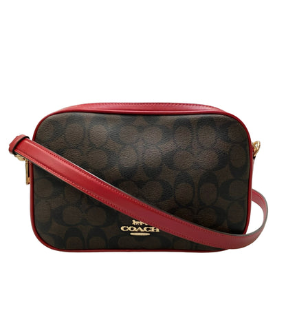 美品 COACH ショルダーバッグ 斜め掛け PVC シグネチャー 68168 レディース コーチ