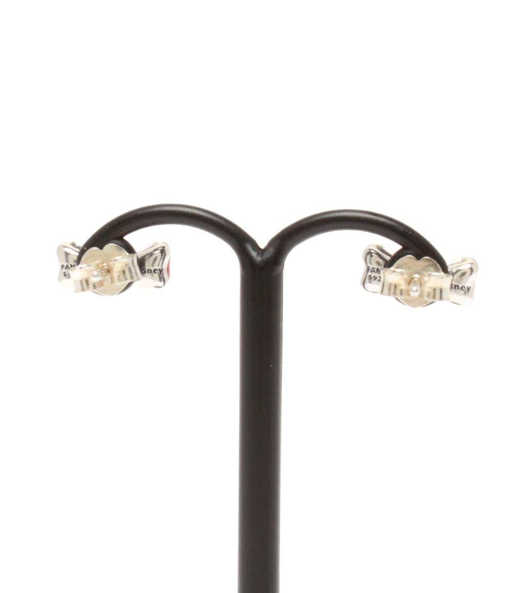 美品 PANDORA Disney リング 指輪 ピアス SV925 白雪姫 リボンモチーフ