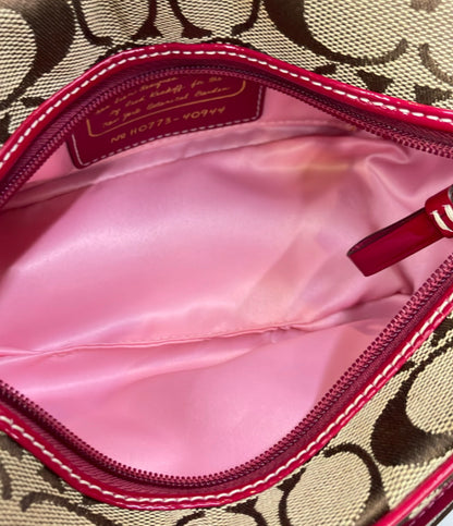 COACH ポーチ ハンドバッグ 花 フラワー シグネチャー 40944 レディース コーチ