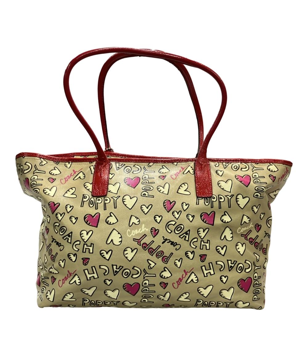 COACH トートバッグ グラフィティ コーティングキャンバス パテントレザー ポピー 16507 レディース コーチ