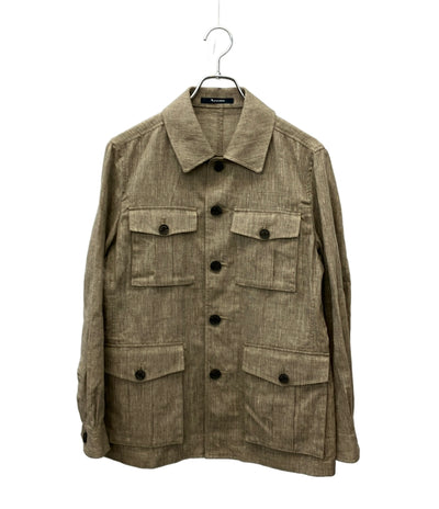 Aquascutum ジャケット ウールリネンサファリジャケット 2200212008-84 メンズ SIZE 36 (XS) アクアスキュータム