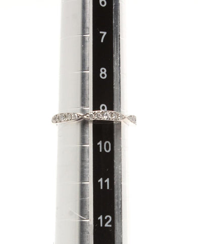 美品 リング 指輪 Pt950 ダイヤ 0.20ct レディース SIZE 9号
