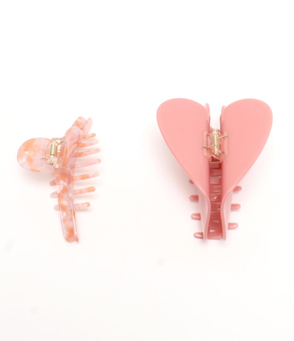 POTETE ヘアクリップセット 美品 POTETE ヘアクリップ ヘアアクセサリー ビックハート 2点セット