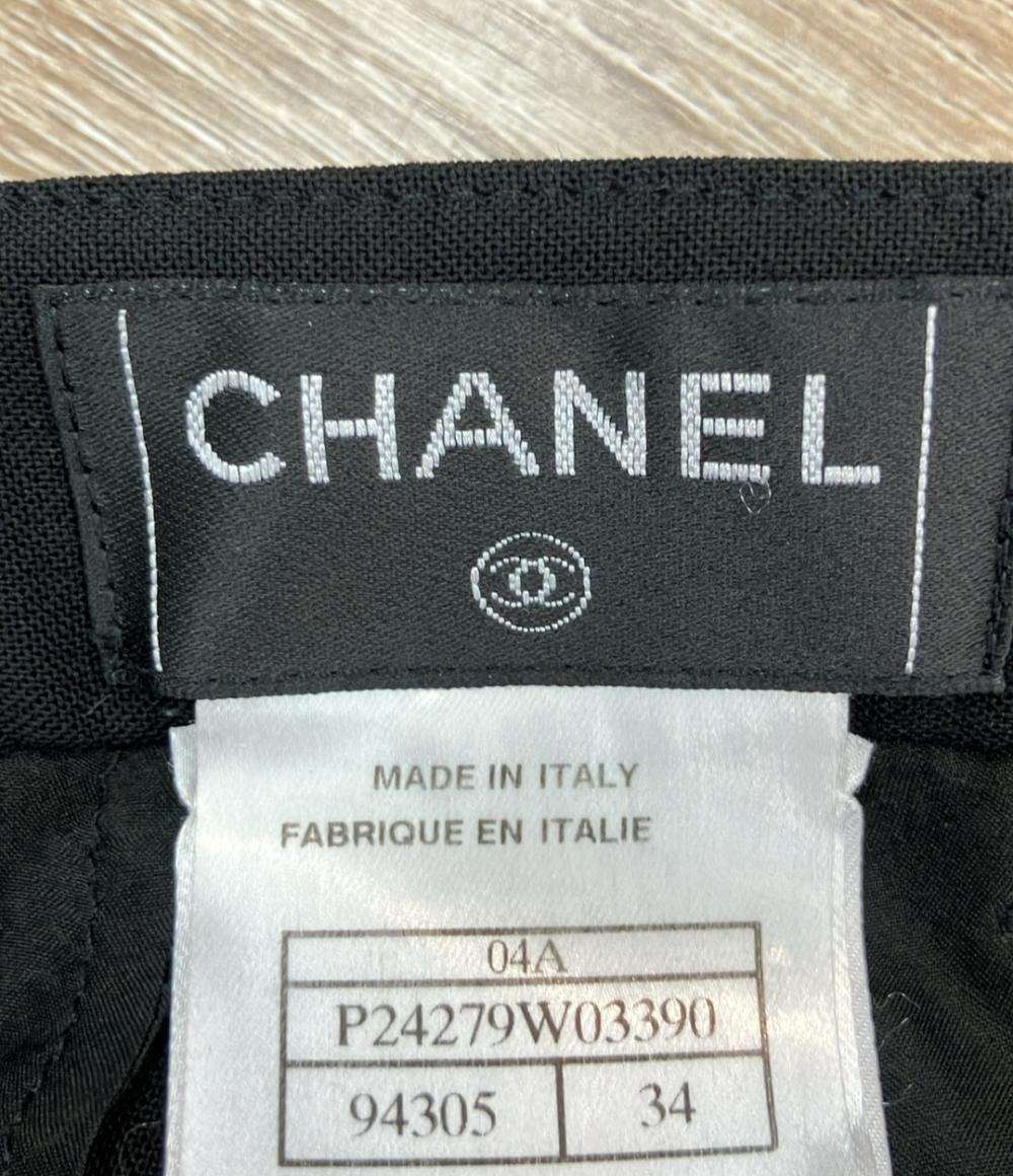 CHANEL パンツ ブラック キルティング ポケット P24279W03390 レディース SIZE 34 (XS) シャネル