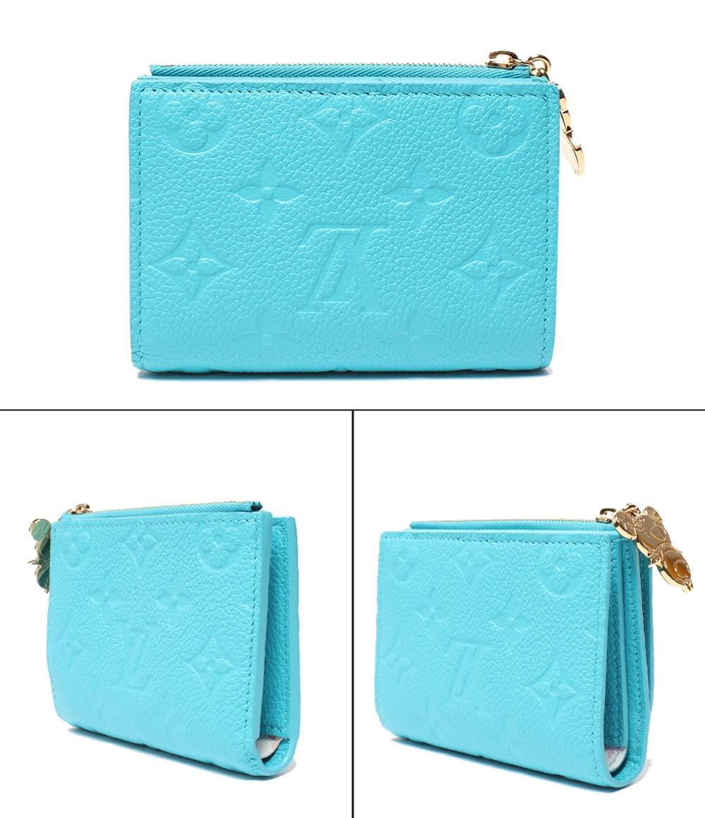 美品 ルイヴィトン 二つ折り財布 LV×TM LV 村上隆コラボ ポルトフォイユ リサ モノグラムアンプラント M14089 レディース Louis Vuitton