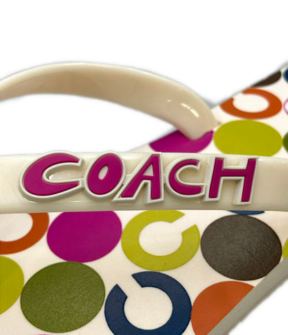 美品 COACH ビーチサンダル A8575 レディース SIZE 6 コーチ