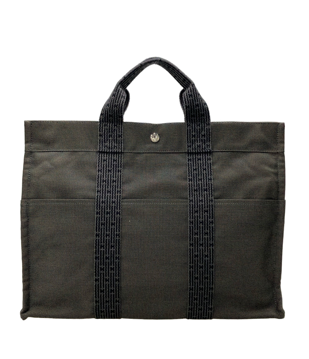 美品 HERMES トートバッグ シルバー金具 エールラインMM レディース メンズ エルメス