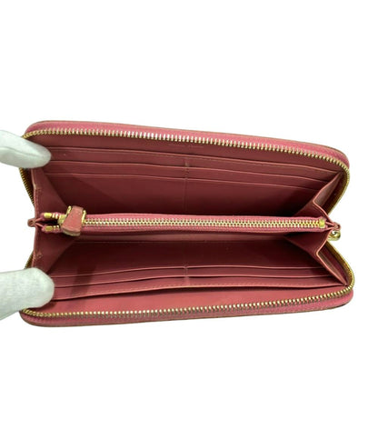 Miu Miu ラウンドファスナー長財布 クロコ型押し レディース ミュウ ミュウ