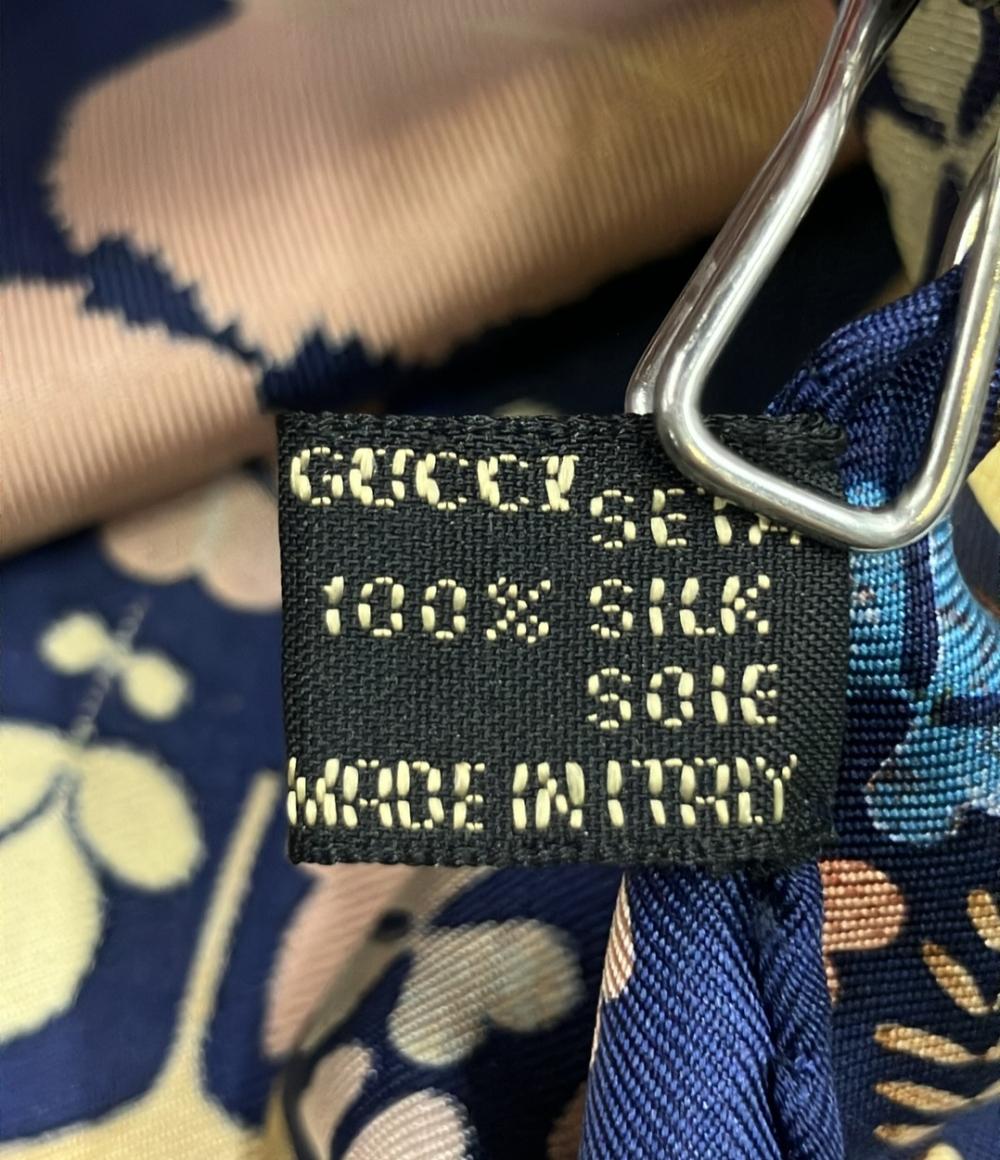 GUCCI スカーフ シルク100% 落ち葉 レディース グッチ