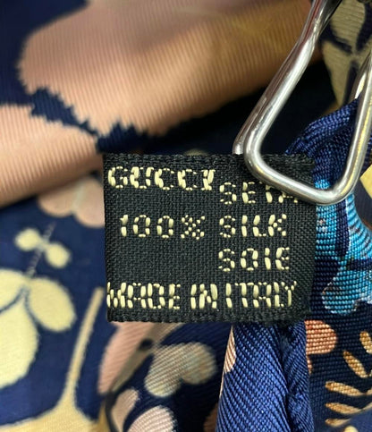 GUCCI スカーフ シルク100% 落ち葉 レディース グッチ