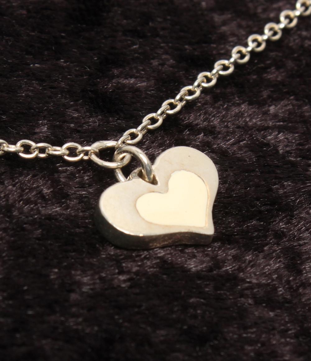 STAR JEWELRY ロングネックレス SV925 ハートモチーフ ステーション レディース スタージュエリー