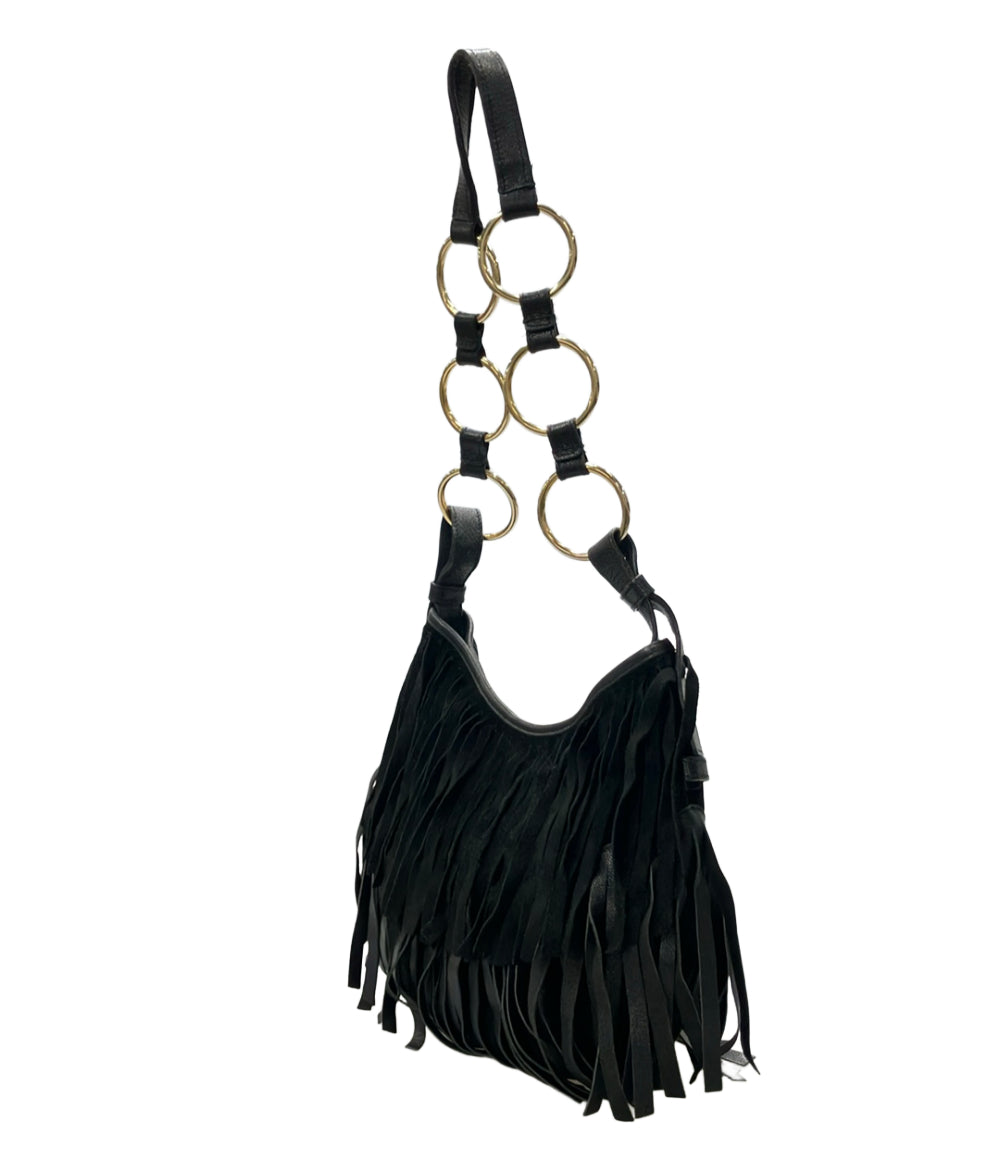 YVES SAINT LAURENT ショルダーバッグ 肩掛け フリンジ 138961 001013 レディース イヴ・サンローラン