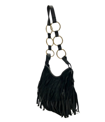 YVES SAINT LAURENT ショルダーバッグ 肩掛け フリンジ 138961 001013 レディース イヴ・サンローラン
