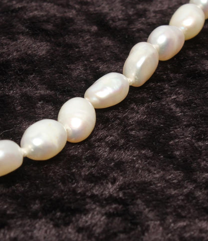 ロングネックレス 淡水パール レディース