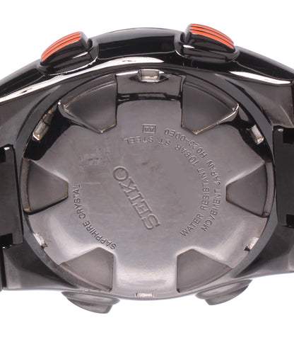 SEIKO 腕時計 スポーチュラ クオーツ ブラック H023-00E0 メンズ セイコー