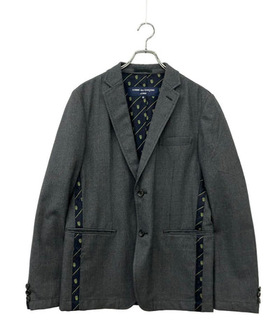 訳あり COMME des GARCONS HOMME テーラードジャケット サイドライン メンズ SIZE M コムデギャルソンオム