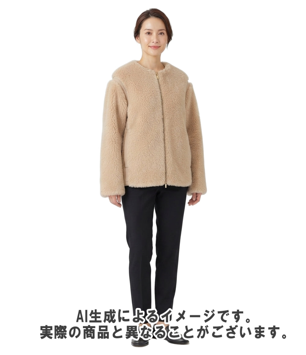 MAX MARA ノーカラージャケット アルパカ 24110810216 レディース SIZE 36 (S) マックスマーラ