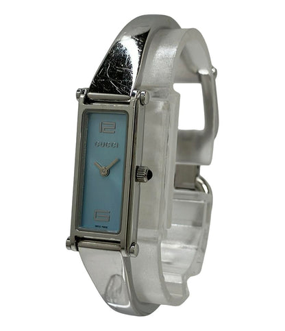 GUCCI 腕時計 クオーツ 水色 1500L レディース グッチ