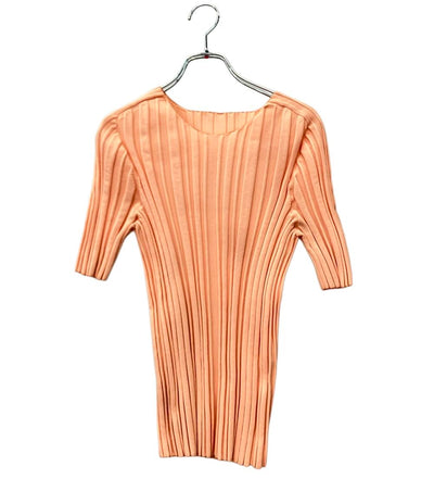 PLEATS PLEASE 半袖ニット25SS RIB KNIT ショートスリーブ クールネック PP51KK852 レディース プリーツプリーズ
