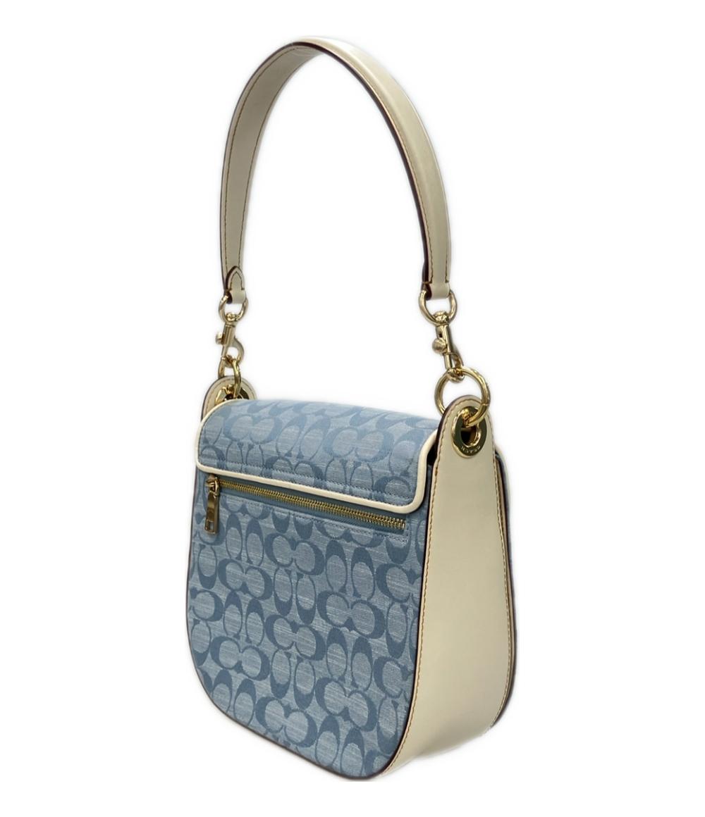 美品 コーチ ショルダーバッグ 斜め掛け 肩掛け シグネチャー C8514 レディース COACH