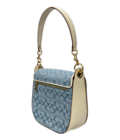 美品 コーチ ショルダーバッグ 斜め掛け 肩掛け シグネチャー C8514 レディース COACH