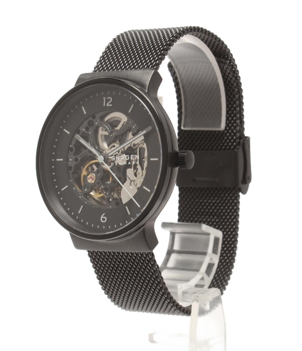 SKAGEN 腕時計 自動巻き ブラック SKW6784 メンズ スカーゲン