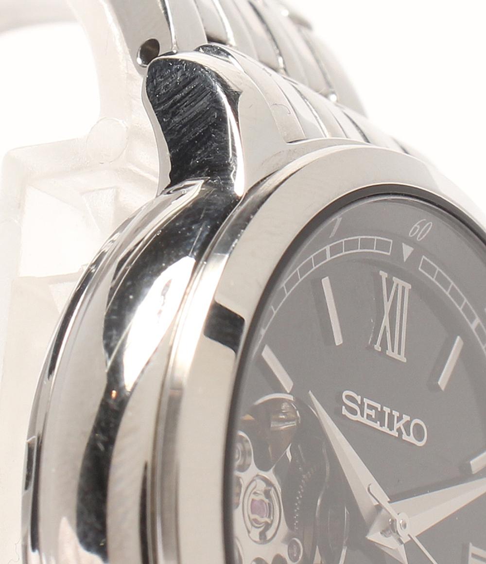 SEIKO 腕時計 自動巻き ブラック 4R38-00K0 メンズ セイコー – Rehello