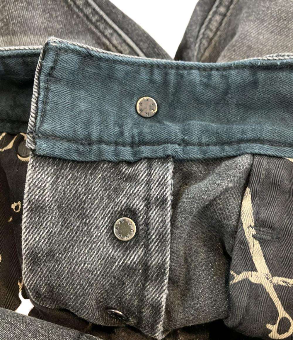 美品 デンハム デニムパンツ ジーンズ ダメージ加工 FORGE MIJ GRY 01231111003 メンズ SIZE 29 (S) DENHAM