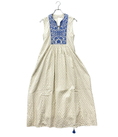 NE QUITTEZ PAS ノースリーブワンピース ダイヤチェック 010541GK3 レディース SIZE S ヌキテパ