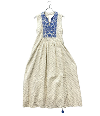 NE QUITTEZ PAS ノースリーブワンピース ダイヤチェック 010541GK3 レディース SIZE S ヌキテパ