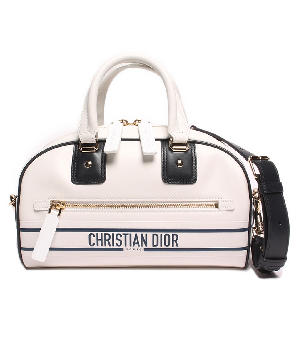 クリスチャンディオール 2wayレザーボストンバッグ ハンドバッグ Vibe Small Bowling Bag カーフスキン レディース Christian Dior