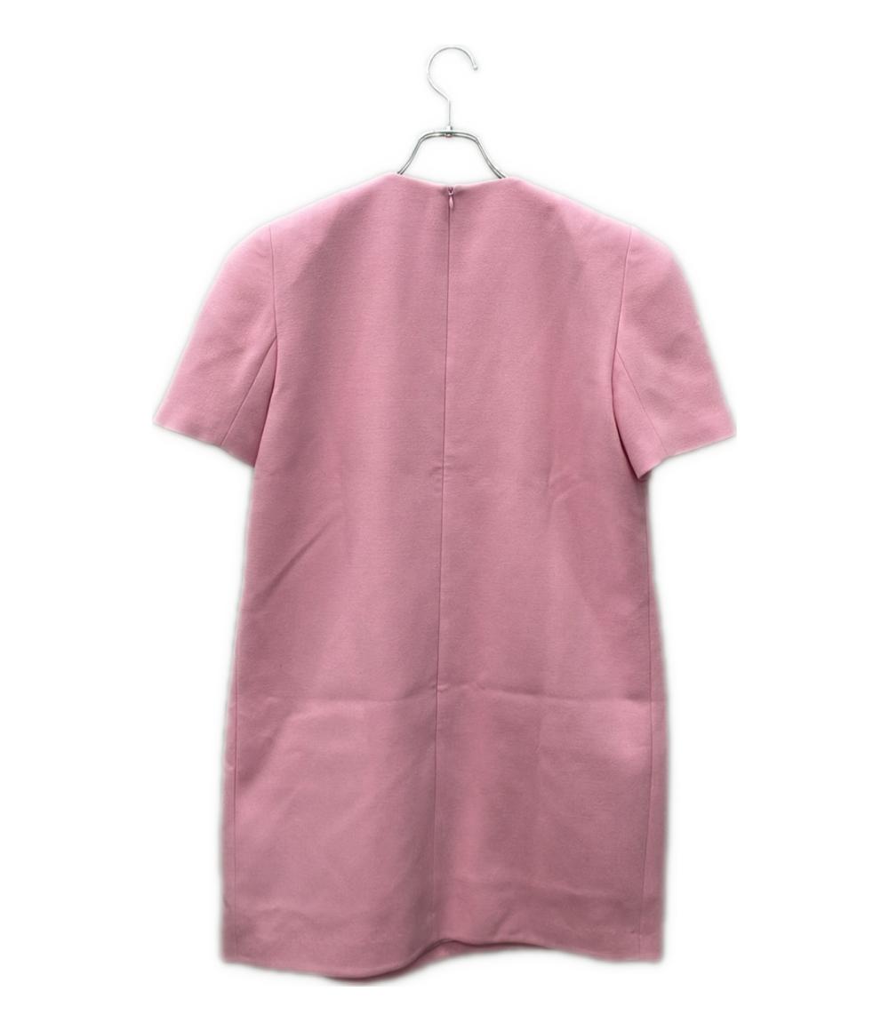 美品 バルマン 半袖ワンピース ゴールドボタン レディース SIZE 42 (L) BALMAIN