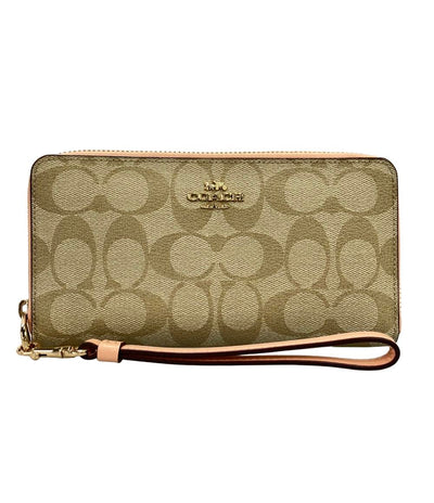 COACH ラウンドファスナー長財布 シグネチャー C4452 レディース コーチ