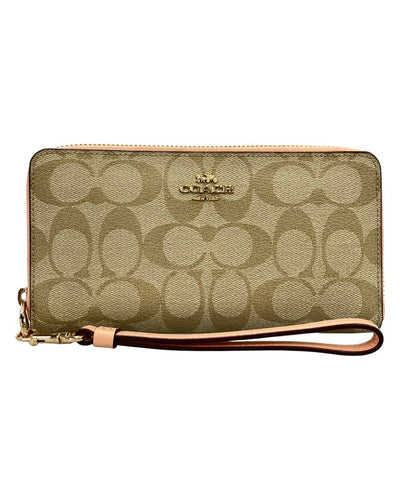 COACH ラウンドファスナー長財布 シグネチャー C4452 レディース コーチ