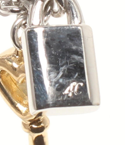 ヨンドシー 2連ブレスレット K18WG キー＆ロック レディース 4℃