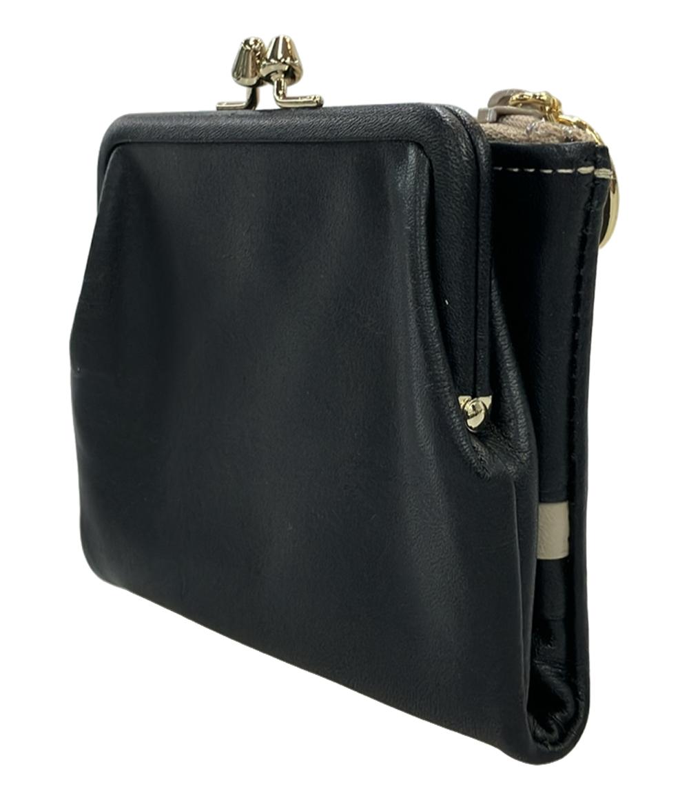 Kitamura2 二つ折り財布 がま口 牛革 レディース キタムラ2