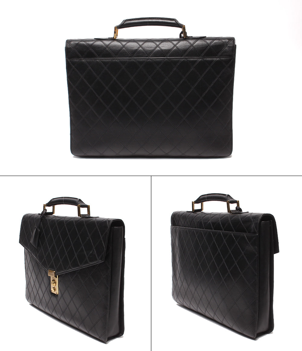 CHANEL ビジネスバッグ ブリーフケース 1番台 ゴールド金具 ビコローレ メンズ レディース シャネル
