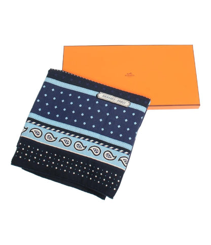 美品 HERMES スカーフ カレジェアン140 HARNAIS DE COUR レディース メンズ エルメス